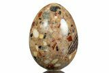 Polished Brecciated Chert Egg - Australia #308758-1